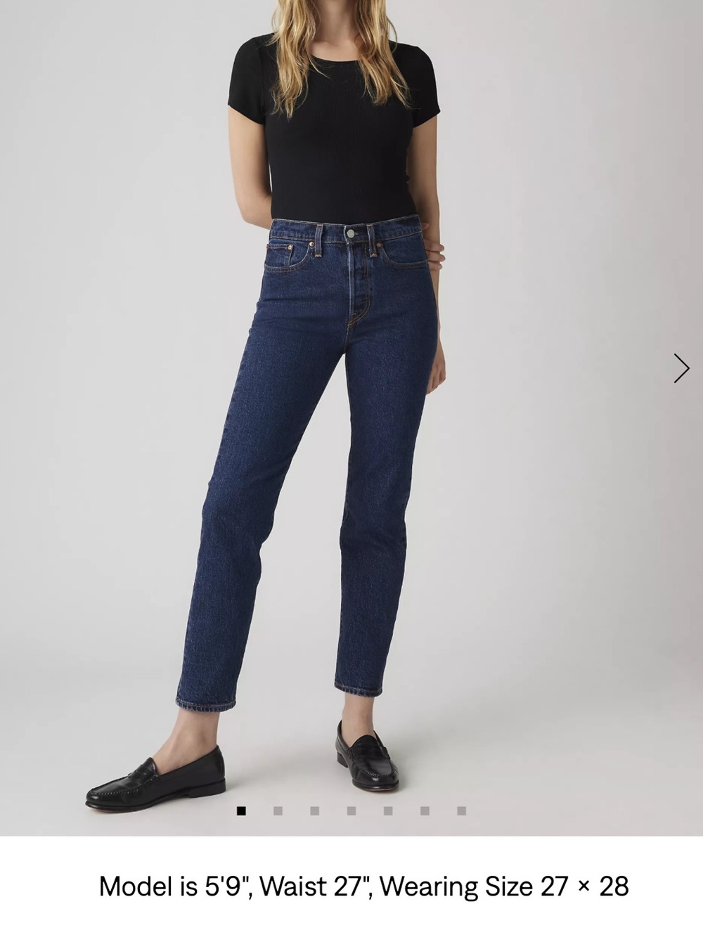 Levi's Wedgie Straight Leg Women's Jeans — Dark Indigo 28x28